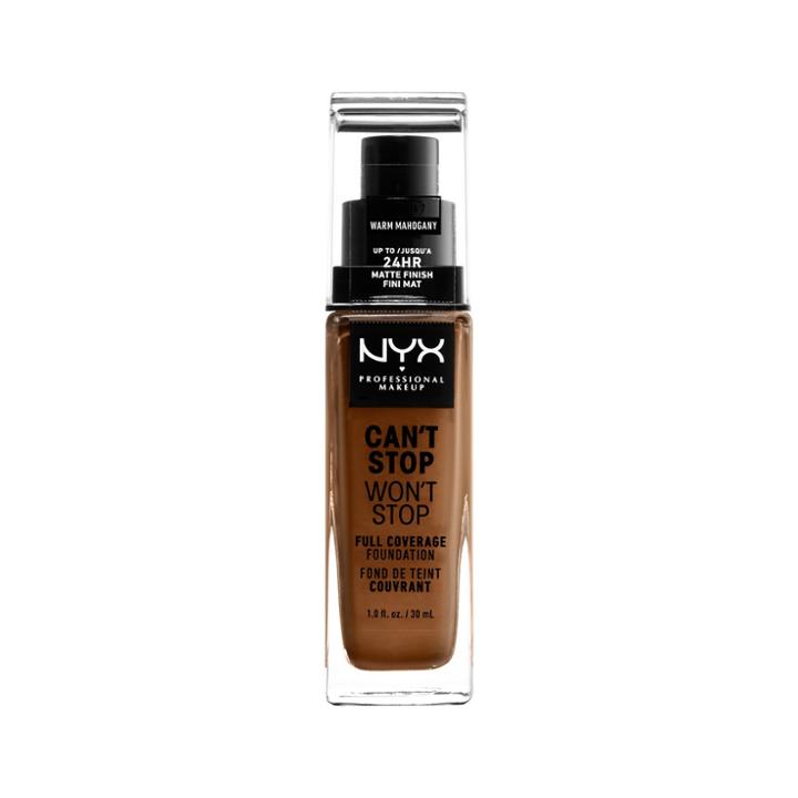 Nyx Professional Makeup Can't Stop Won't Stop Foundation Warm Mahogany