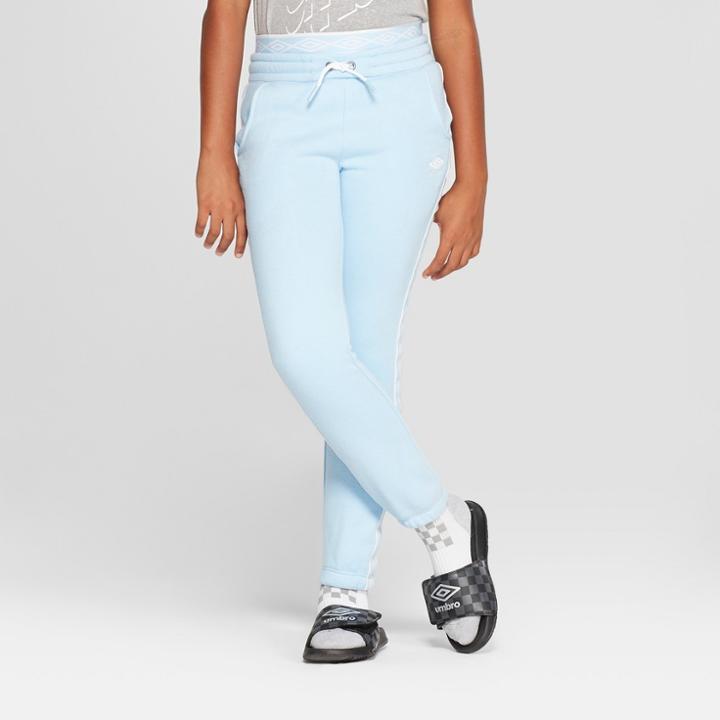 Umbro Girls' Double Diamond Fleece Jogger Airy Light Blue