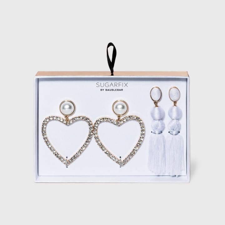 Sugarfix By Baublebar Heart And Tassel Earring Set