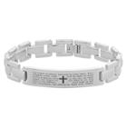 West Coast Jewelry Men's Stainless Steel Lord's Prayer Id Link Bracelet (12.5mm) -