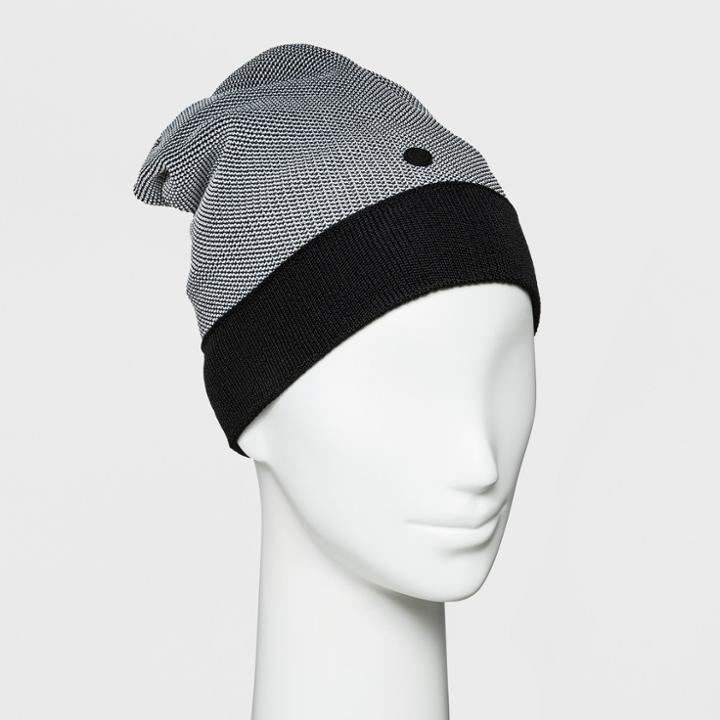 Women's Slouch Knit Two Tone Cloche Hat - C9 Champion Gray/black