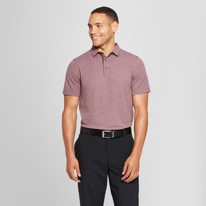 Men's Pique Polo Shirt - C9 Champion Rich Maroon Heather