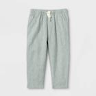 Toddler Boys' Rolled Hem Broadcloth Pull-on Chino Pants - Cat & Jack Green