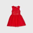 Toddler Girls' Sequin Tank Top Dress - Cat & Jack Red