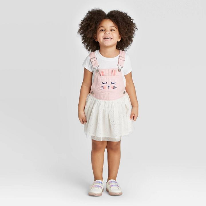 Oshkosh B'gosh Toddler Girls' Bunny Dress - Pink 12m, Toddler Girl's