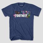 Mad Engine Men's Fortnite Short Sleeve Graphic T-shirt - Navy Heather