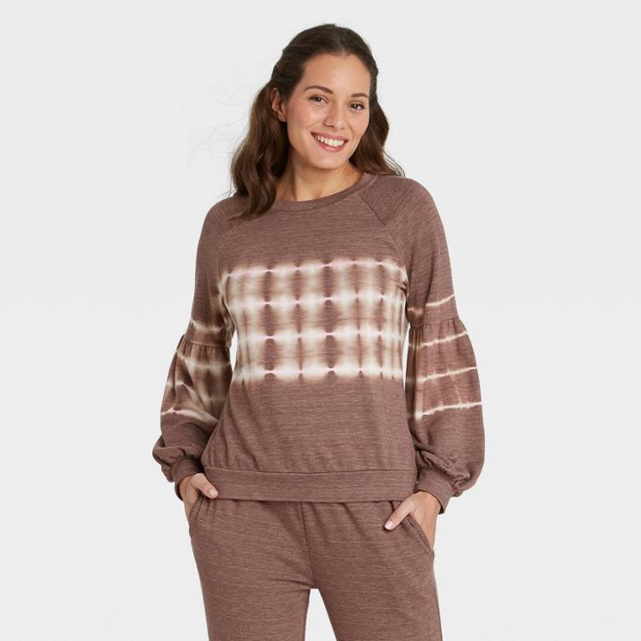 Women's Tie-dye Sweatshirt - Knox Rose Brown
