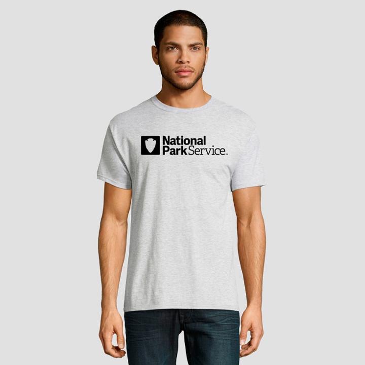 Hanes Men's Big & Tall Short Sleeve National Parks Service Graphic T-shirt - Light