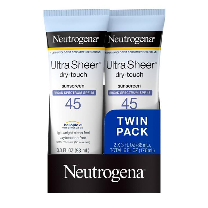Neutrogena Ultra Sheer Dry-touch Sunscreen Broad Spectrum Spf 45