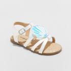 Toddler Girls' Gada Shell Metallic Iridescent Sandals - Cat & Jack