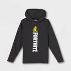 Boys' Fortnite Hooded Long Sleeve Graphic T-shirt - Gray