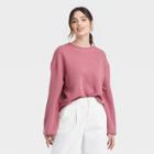 Women's Ottoman Sweatshirt - A New Day Dark Pink