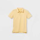 Boys' Striped Golf Polo Shirt - All In Motion Heather Yellow