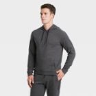 Men's Premium Fleece 1/4 Zip Hoodie - All In Motion Black S, Men's,