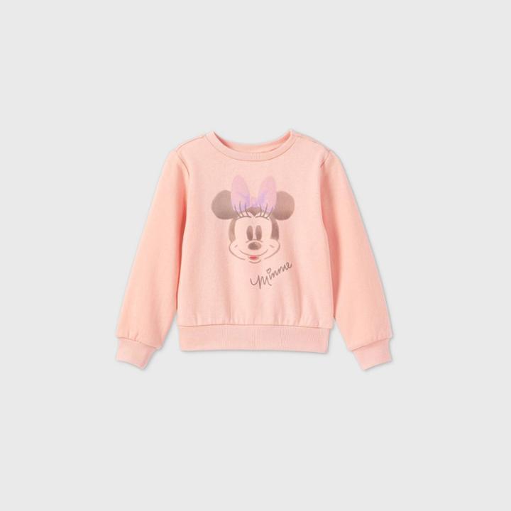 Disney Toddler Girls' Minnie Mouse Fleece Pullover - Pink