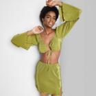 Women's Bell Long Sleeve Blouse - Wild Fable Green Apple Xxs
