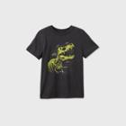 Kids' Short Sleeve Dinosaur Graphic T-shirt - Cat & Jack Black