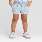 Oshkosh B'gosh Toddler Girls' Chambray Shorts - Blue 12m, Toddler Girl's