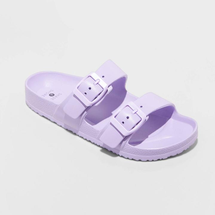 Women's Neida Eva Two Band Slide Sandals - Shade & Shore Lavender