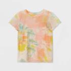 Girls' Lettuce Edge Short Sleeve T-shirt - Art Class Pink