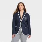 Houston White Adult Plus Size Blazer - Navy Blue