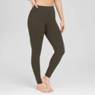 Assets By Spanx Women's Ponte Shaping Leggings - Olive Green