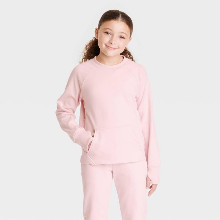 All In Motion Girls' Ponte Crew Sweatshirt - All In