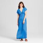 Women's Knit Kimono Maxi Dress - Mossimo Supply Co. Blue