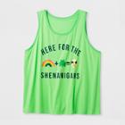 Shinsung Tongsang Women's Plus Size 'here For The Shenanigans' Tank Top - Green