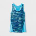Girls' Fitted Tank Top - C9 Champion Blue Tie Dye