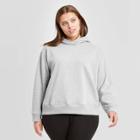 Women's Plus Size Hooded Fleece Sweatshirt - A New Day Gray