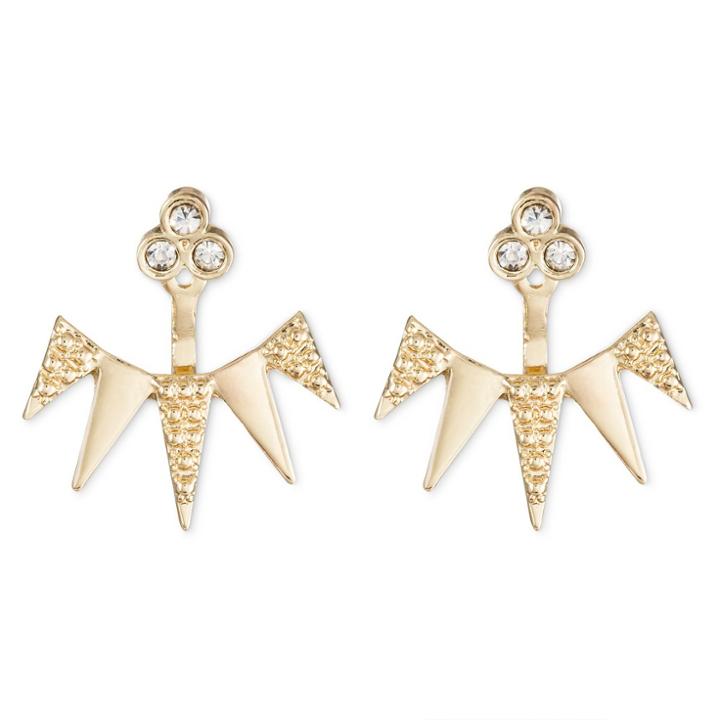 Sugarfix By Baublebar Spike Ear Jacket Earrings - Gold, Girl's