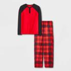 Boys' 2pc Long Sleeve Pajama Set - Cat & Jack Red/navy
