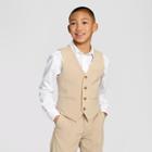 Wd·ny Black Wdny Boys' Suit Vest - Desert Tan
