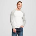 Target Men's Long Sleeve Sensory Friendly Baseball T-shirt - Goodfellow & Co White