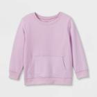 Toddler Adaptive Abdominal Access Pullover Sweatshirt - Cat & Jack Light Purple