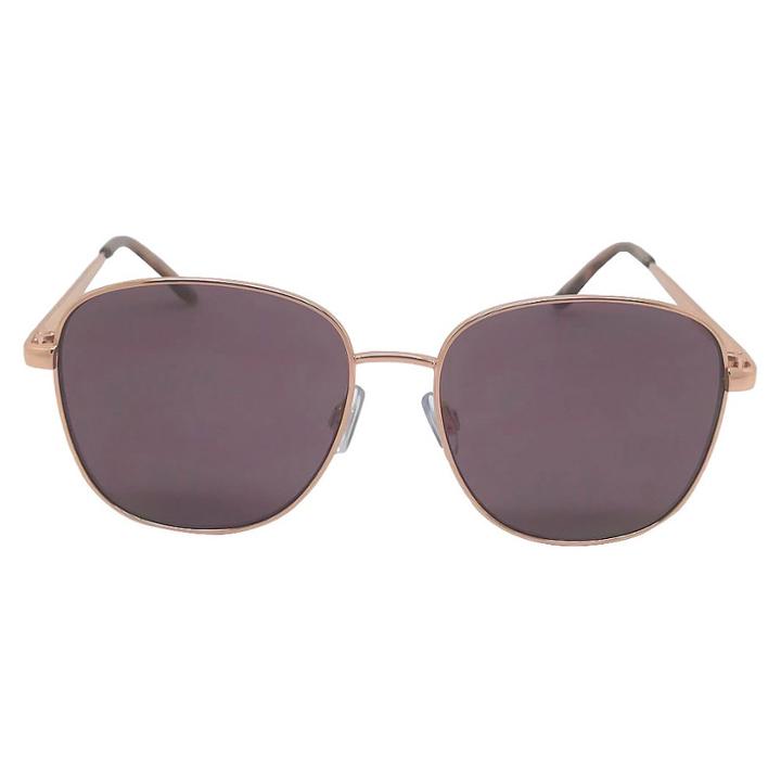 Women's Aviator Sunglasses With Pink Lens - Wild Fable Gold