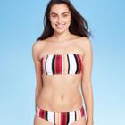 Women's Vertical Stripe Bandeau Bikini Top - Kona Sol Multi Xs, Women's,