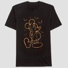 Petitemen's Mickey Mouse & Friends Short Sleeve Halloween Graphic T-shirt - Black Tie S, Men's,