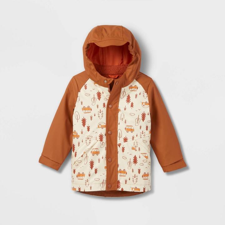 Toddler Long Sleeve 3-in-1 Jacket - Cat & Jack Orange