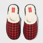 Men's Family Sleep Adult Plaid Slippers - Wondershop Red