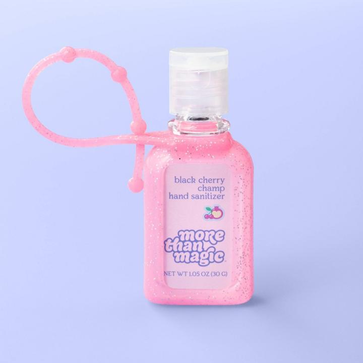 Hand Sanitizer & Carrier - 1.05oz - More Than Magic Black Cherry Champ