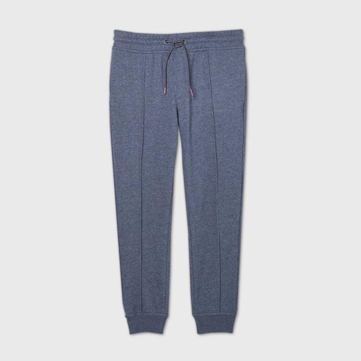 Men's Pintuck Fleece Jogger Pants - Goodfellow & Co Blue