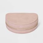Half Moon Zippered Case - A New Day Pink