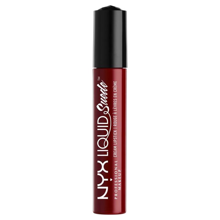 Nyx Professional Makeup Liquid Suede Lipstick Cherry Skies - 0.13oz, Red