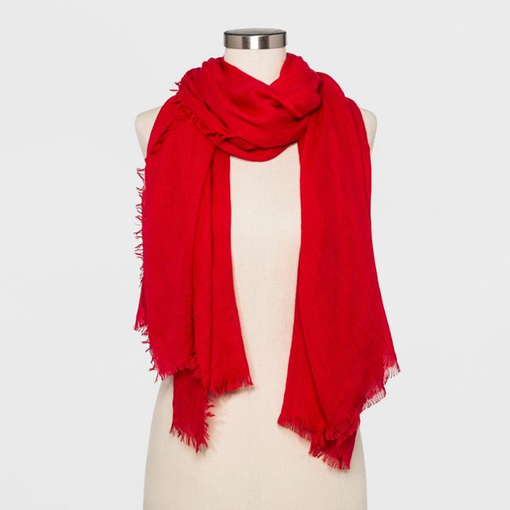 Women's Oblong Scarf - A New Day Red