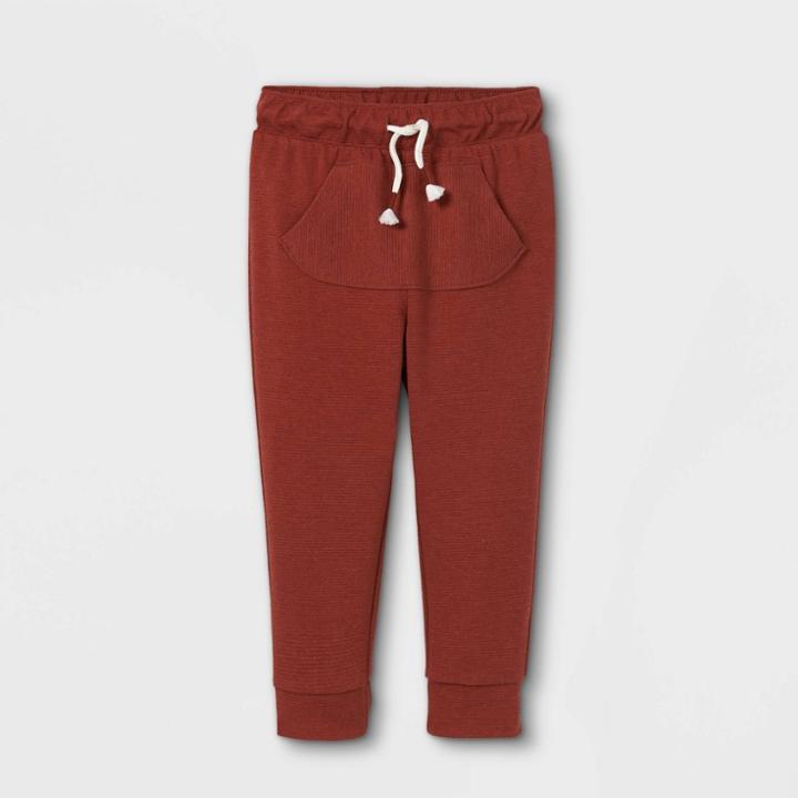 Toddler Boys' Knit Jogger Pants - Cat & Jack Brown