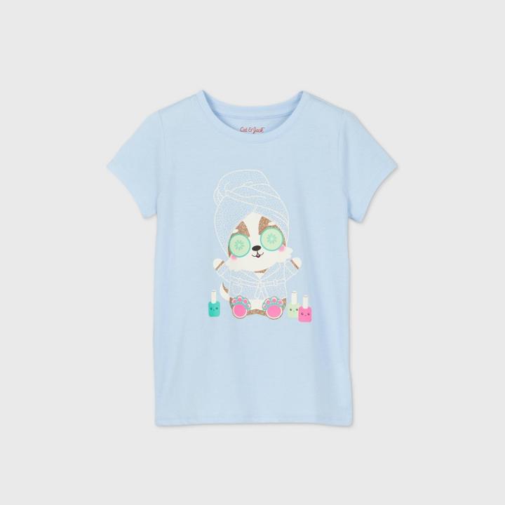 Girls' Short Sleeve Spa Dog Graphic T-shirt - Cat & Jack