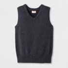 Boys' Uniform Sweater Vests - Cat & Jack Charcoal Gray