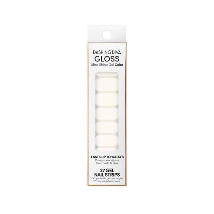 Dashing Diva Gloss Color White Canvas Nail Art